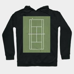 Tennis Court From Above Hoodie